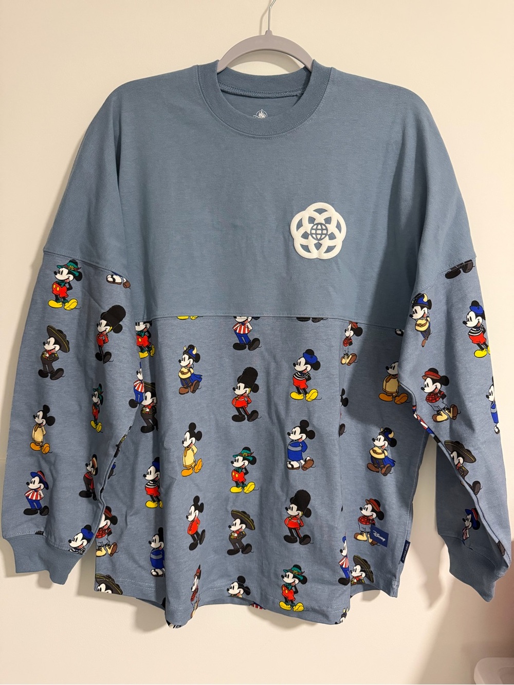 Disney Parks Epcot World Showcase Mickey Mouse Spirit Jersey NEW Medium